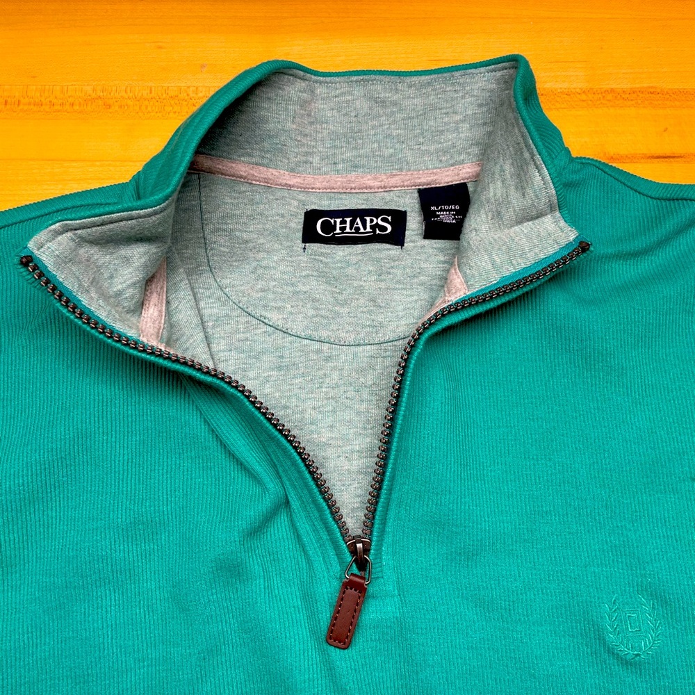 Zip-up Chaps long sleeve XL